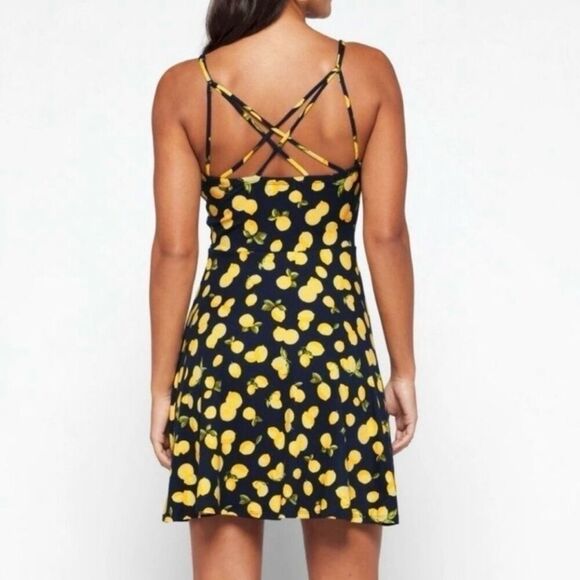 Nine Britton Women's 3XL Lemon Print Sleeveless Summer Dress NWT - Picture 2 of 7